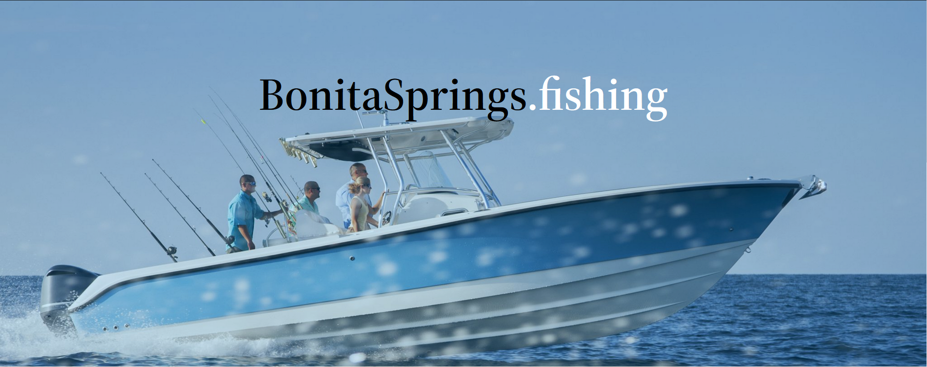 Bonita Springs Fishing hero image boat on water